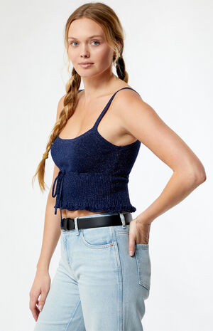 Thea Shine Sweater Tank Top image number 3