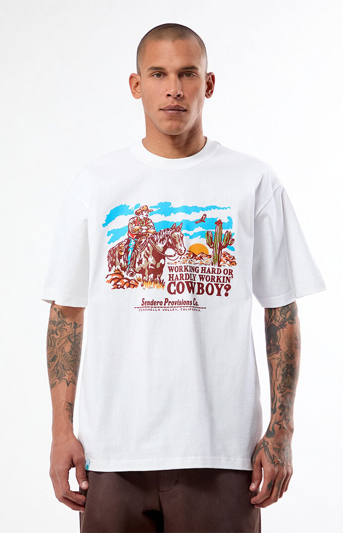 SENDERO Working Hard Cowboy T-Shirt