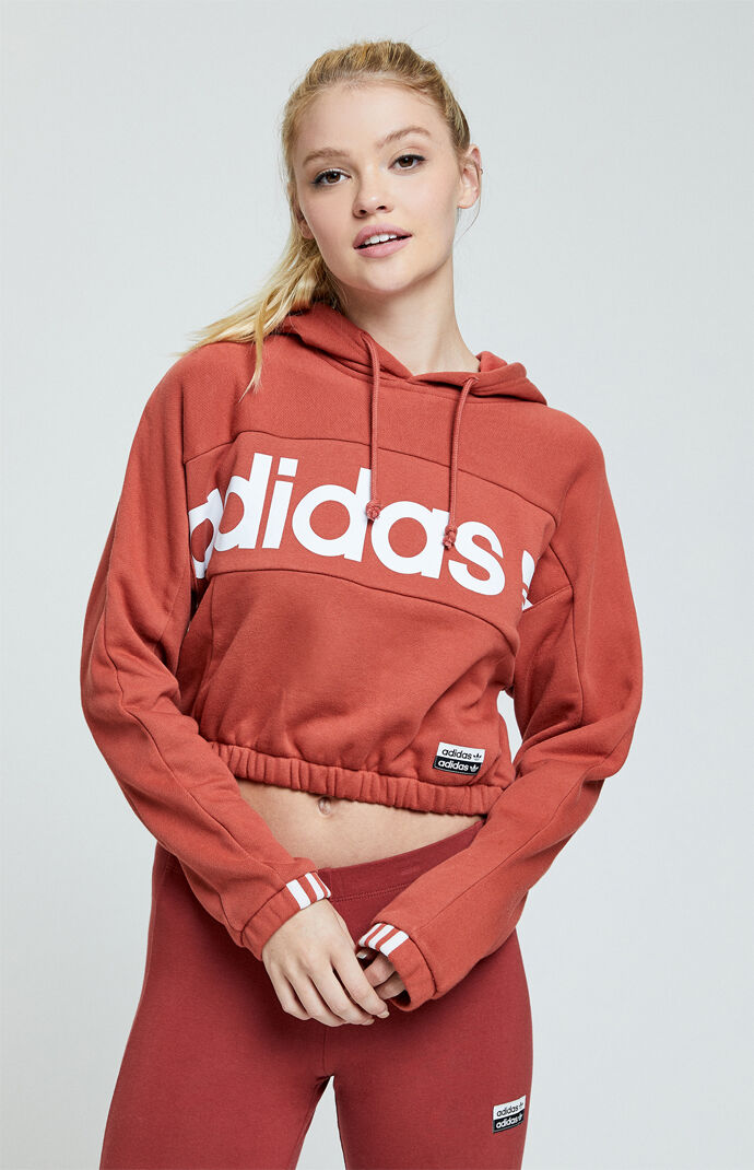 red adidas hoodie pacsun