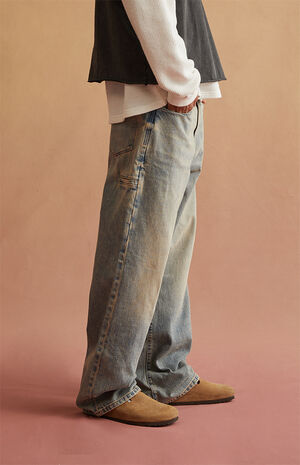 Tint Light Blue Baggy Jeans image number 2