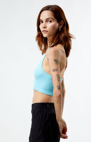 Seamless Scoop Halter Top image number 2
