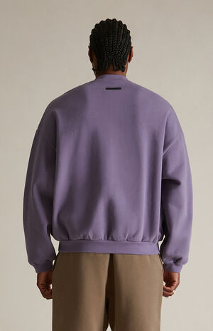 Lavender Heavy Fleece Crew Neck Sweatshirt image number 4