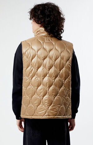 Tan Quilted Vest image number 4