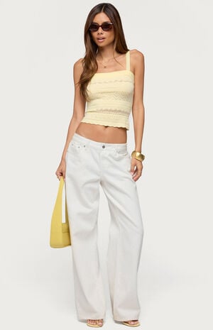 Naia Pointelle Tank Top image number 5