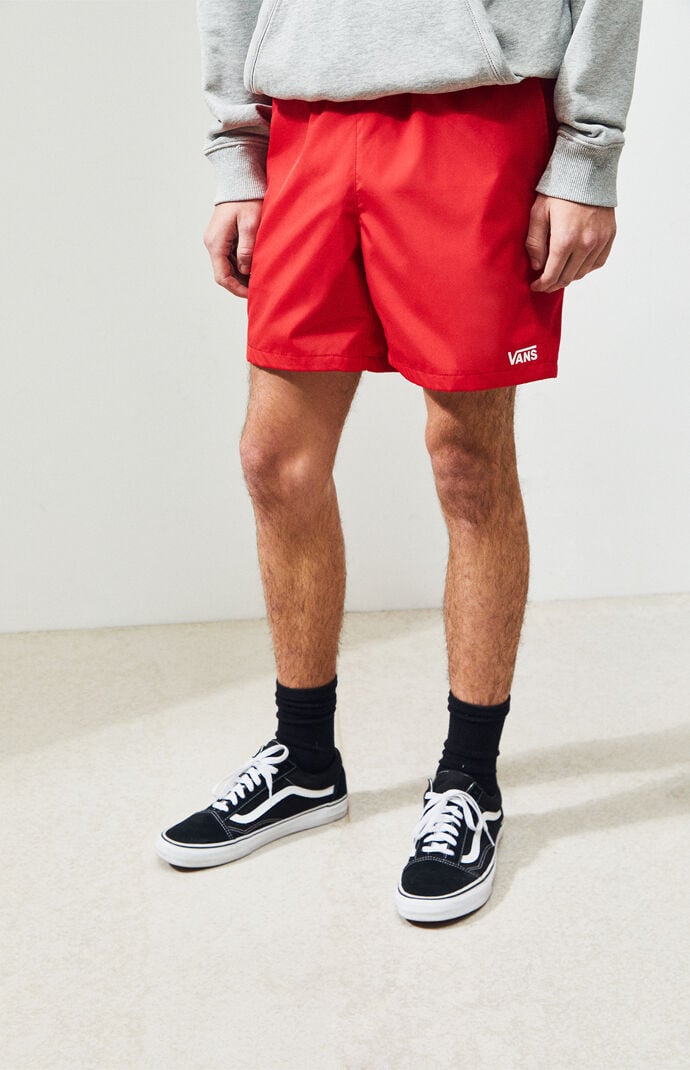 Red vans top shorts