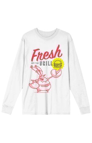 Mr. Krab & The Krabby Patty Long Sleeve T-Shirt image number 1