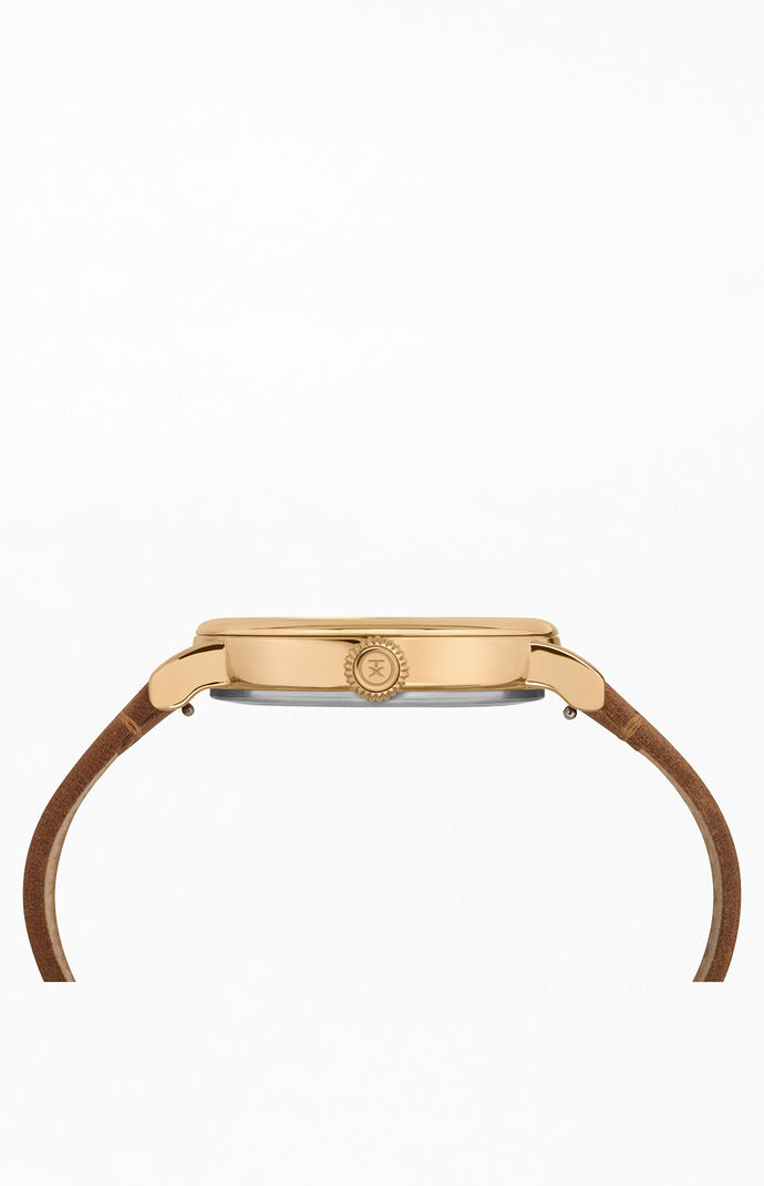 Brown Standard Leather Strap Watch