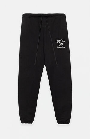 Women's Black Heavy Fleece Sweatpants image number 1