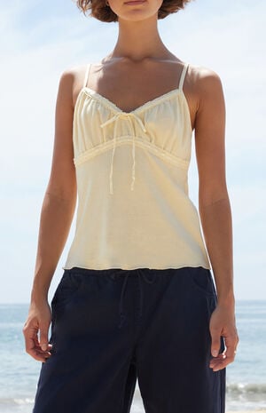 Yellow Arden Tank Top image number 1