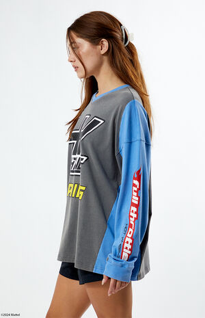 Racing V-Neck Jersey Long Sleeve T-Shirt image number 4