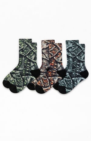 3 Pack Camo Tree Crew Socks 3 Pack Camo Tree Crew Socks image number 1