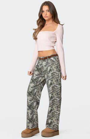 Square Neck Knit Top image number 4