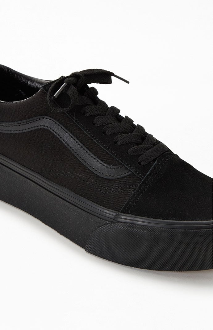 Vans old skool platform top black