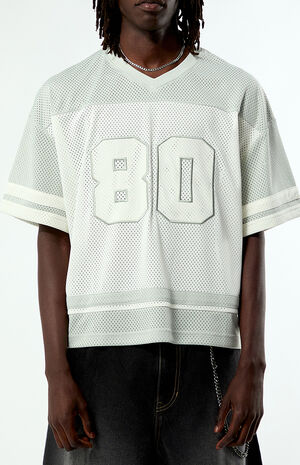 Gray 80 Cropped Football Jersey image number 2