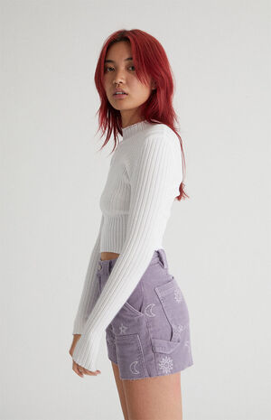 Stars Corduroy Cutoff Workwear Shorts image number 3