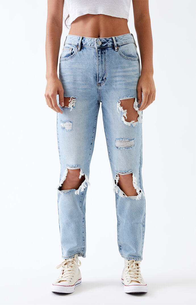 Open Blue Mom Jeans