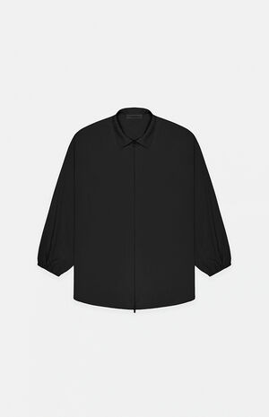 Essentials Black Overshirt Jacket image number 1