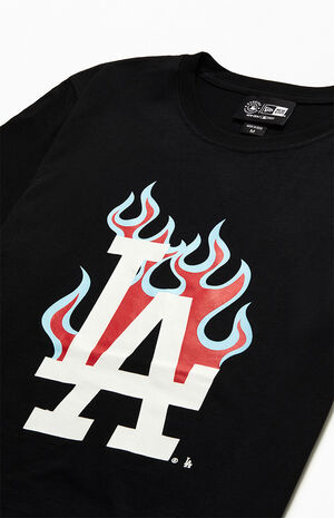 Flames LA Dodgers T-Shirt image number 2