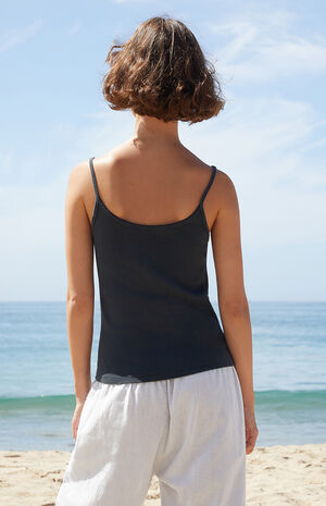 Black New York Radio Silence Tank Top image number 4