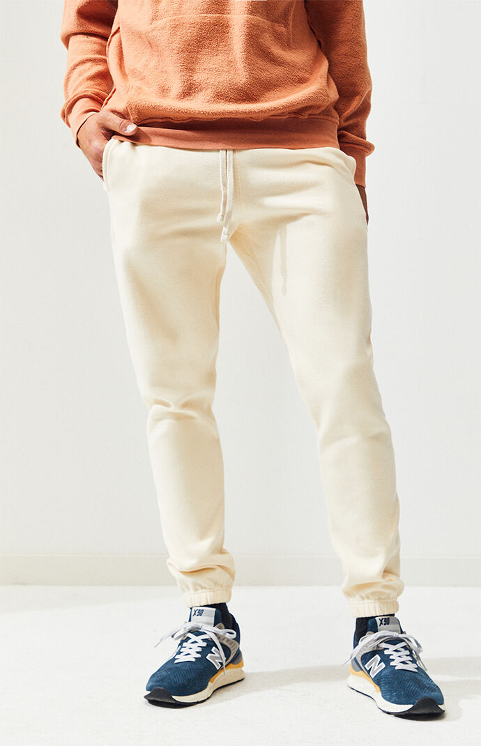cream mens joggers