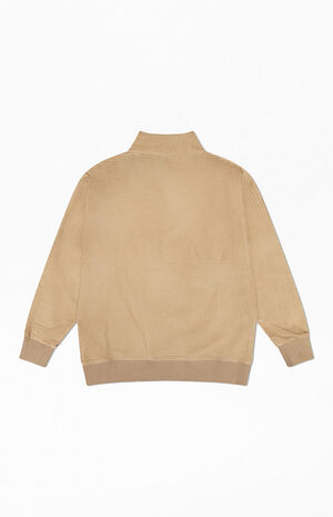 Massive Mock Neck Panel Block Corduroy Jacket image number 2