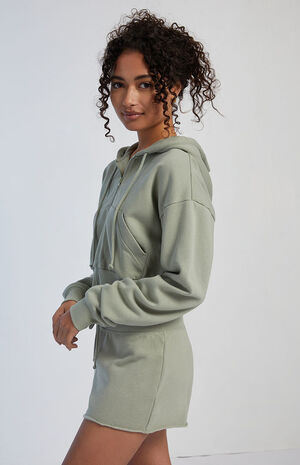 Summer Heat Raw Hem Sweat Shorts image number 3