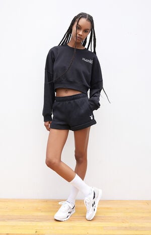 Playboy By PacSun Bunny Rolled Sweat Shorts | PacSun