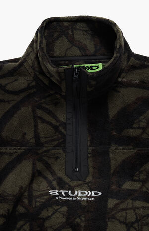 Camo Fleece Half-Zip Pullover Sweatshirt image number 3