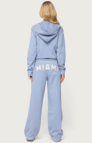 Miami Babe Zip Up Hoodie image number 4