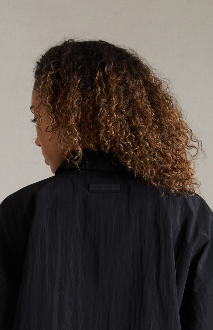 【FOG Essentials】Women's Crinkle Nylon Shell Bomber Jacket Fear of God Essentials Women's Crinkle Nylon Shell Bomber