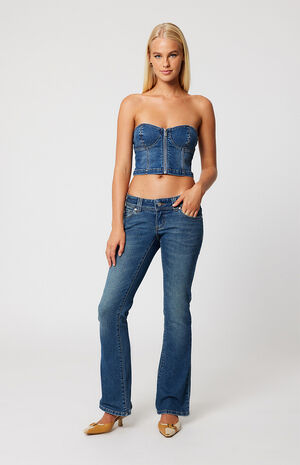 Petra Super Low Flare Jeans image number 3