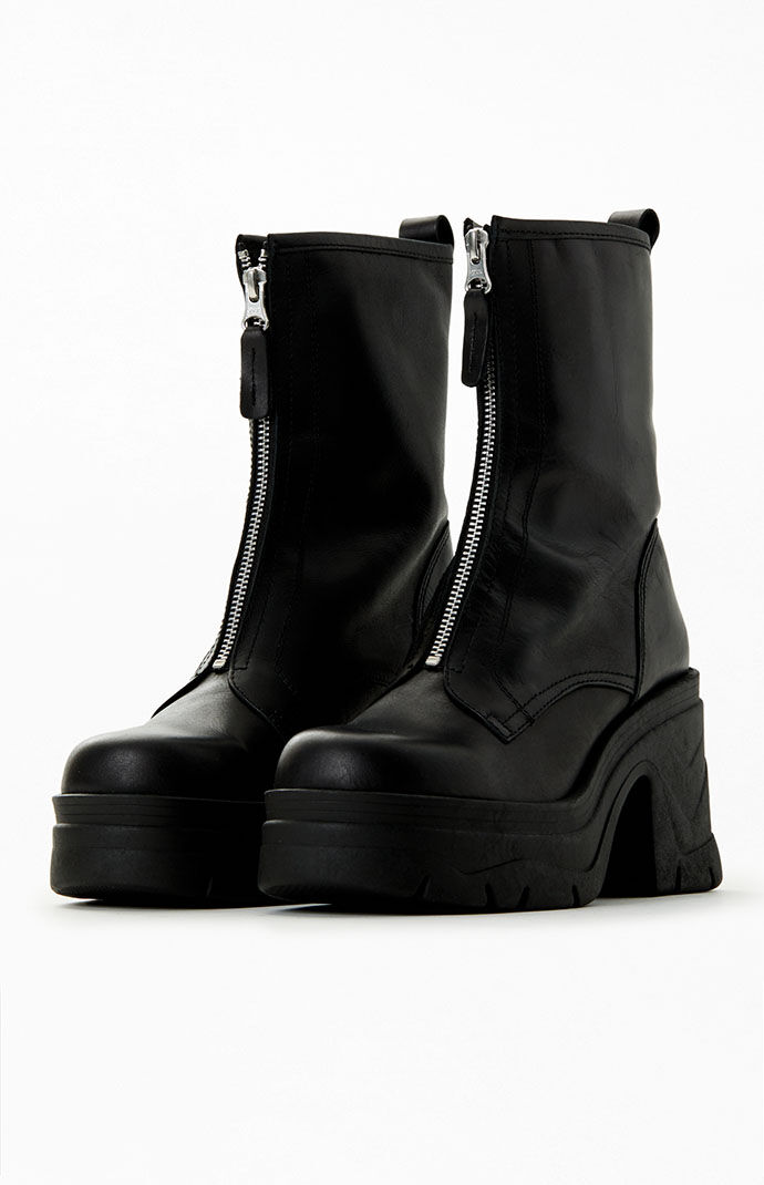 Zip up front boots on sale