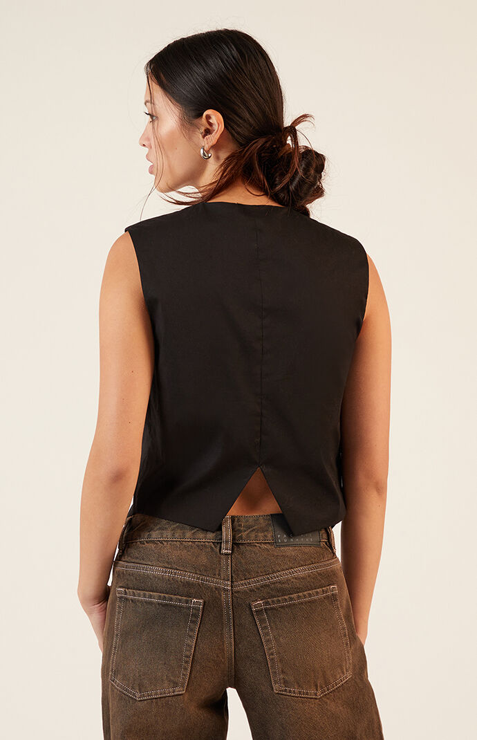 LA Hearts Button Up Asymmetrical Top | PacSun