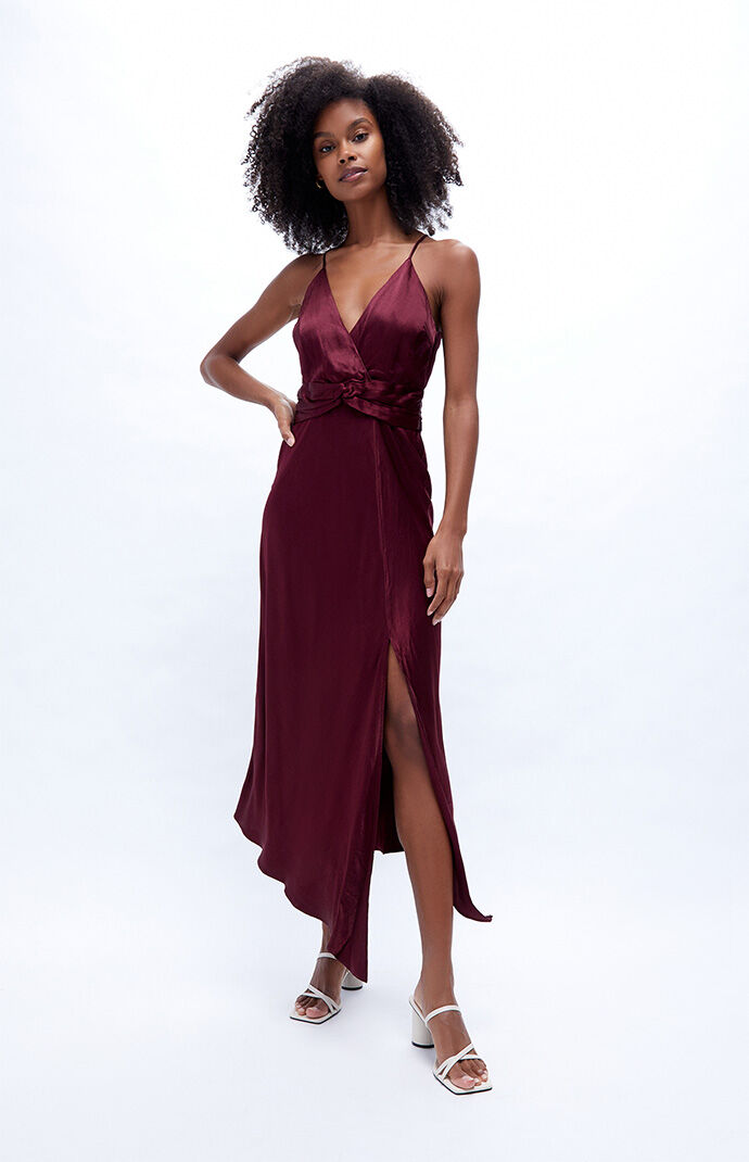 MINKPINK Nador Wrap Midi Dress PacSun