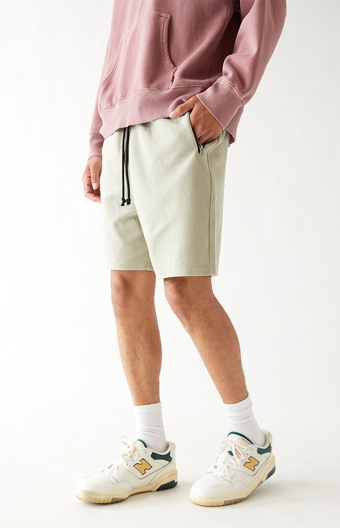 Tan Drop Waffle Shorts