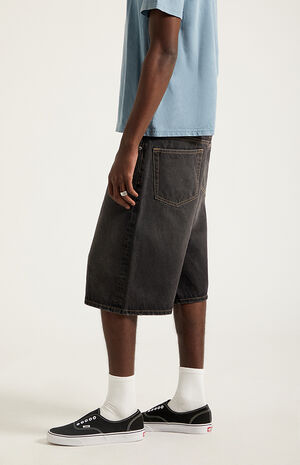 Austin Extreme&nbsp;Baggy Denim Shorts&nbsp;Washed Black image number 4