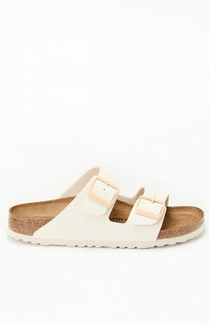 Women's Arizona Slide Sandal Cream image number 1