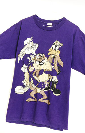 Upcycled Purple Looney Tunes T-Shirt image number 2