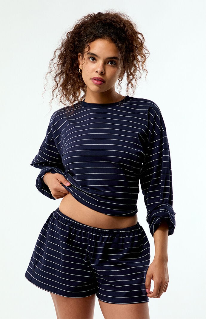 WEWOREWHAT Striped Knit Pull-On Hot Shorts