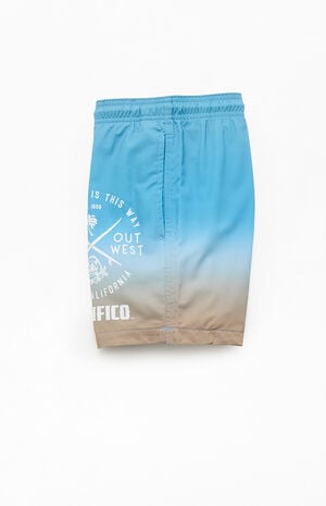 Ombre Pacifico 4" Swim Trunks image number 3