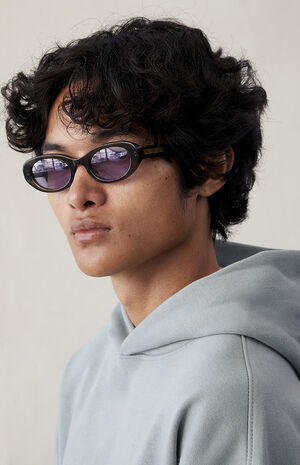 Green Eli Round Sunglasses image number 5