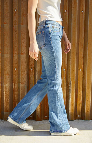 Medium Blue Brielle Bootcut Low Rise Jeans image number 2