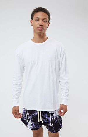 White Rhys Long Sleeve Regular Fit T-Shirt image number 1
