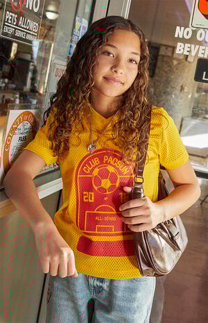 Club PacSun Gold Mesh Soccer Jersey