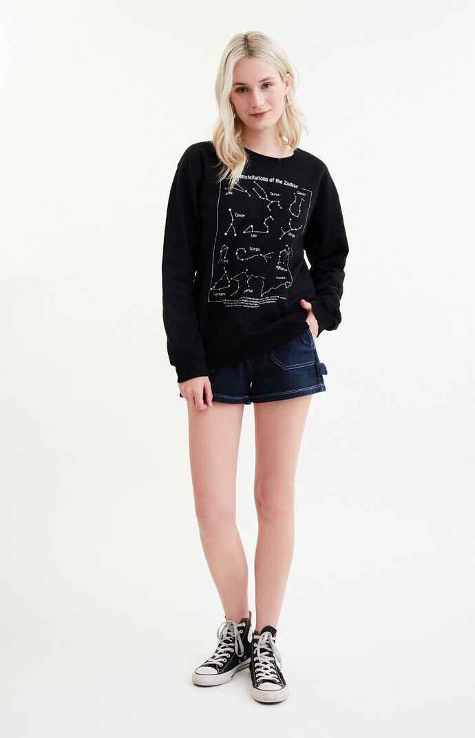 Zodiac Constellations Crew Neck Sweatshirt