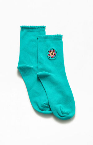 Swirly Flower Socks image number 4