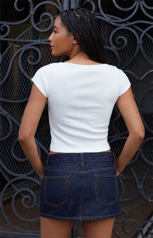 Elodie New York Applique Cropped T-Shirt image number 3