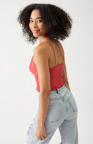 Smocked Bodice Cami Top image number 4