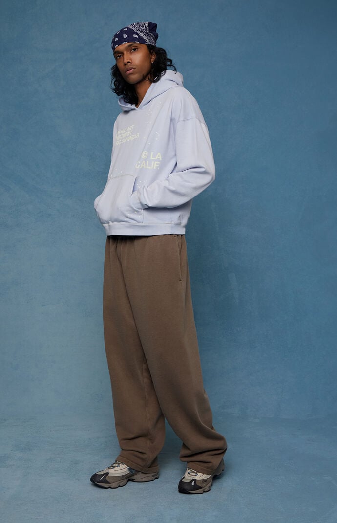 Pacsun Brown Fleece Extreme Baggy Sweatpants