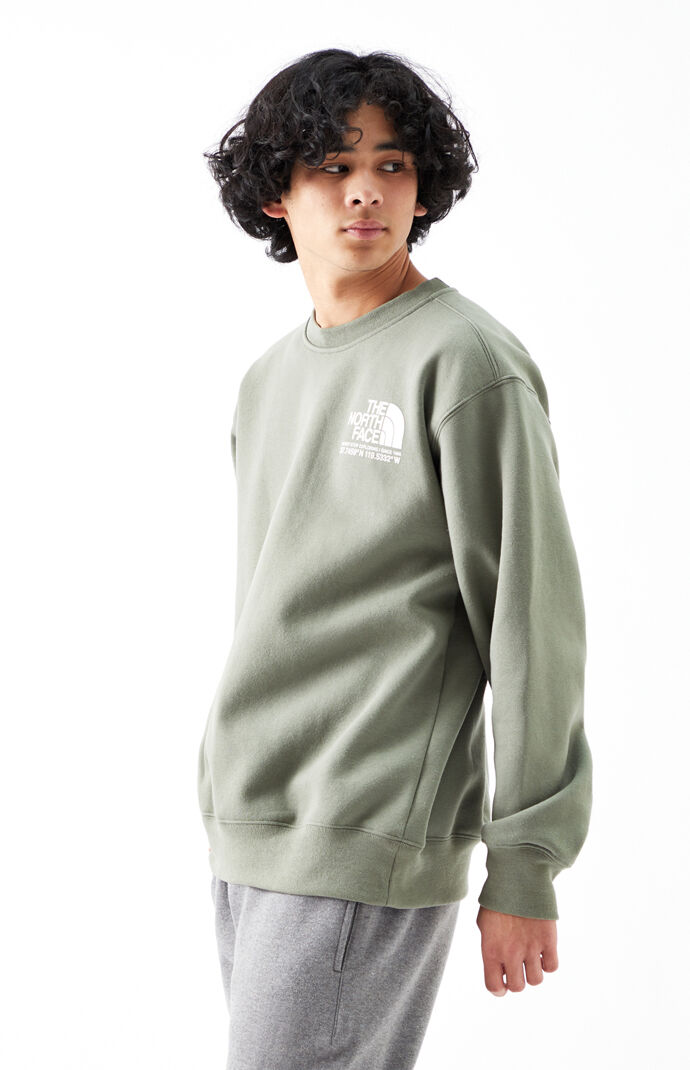 Olive Coordinates Crew Neck Sweatshirt